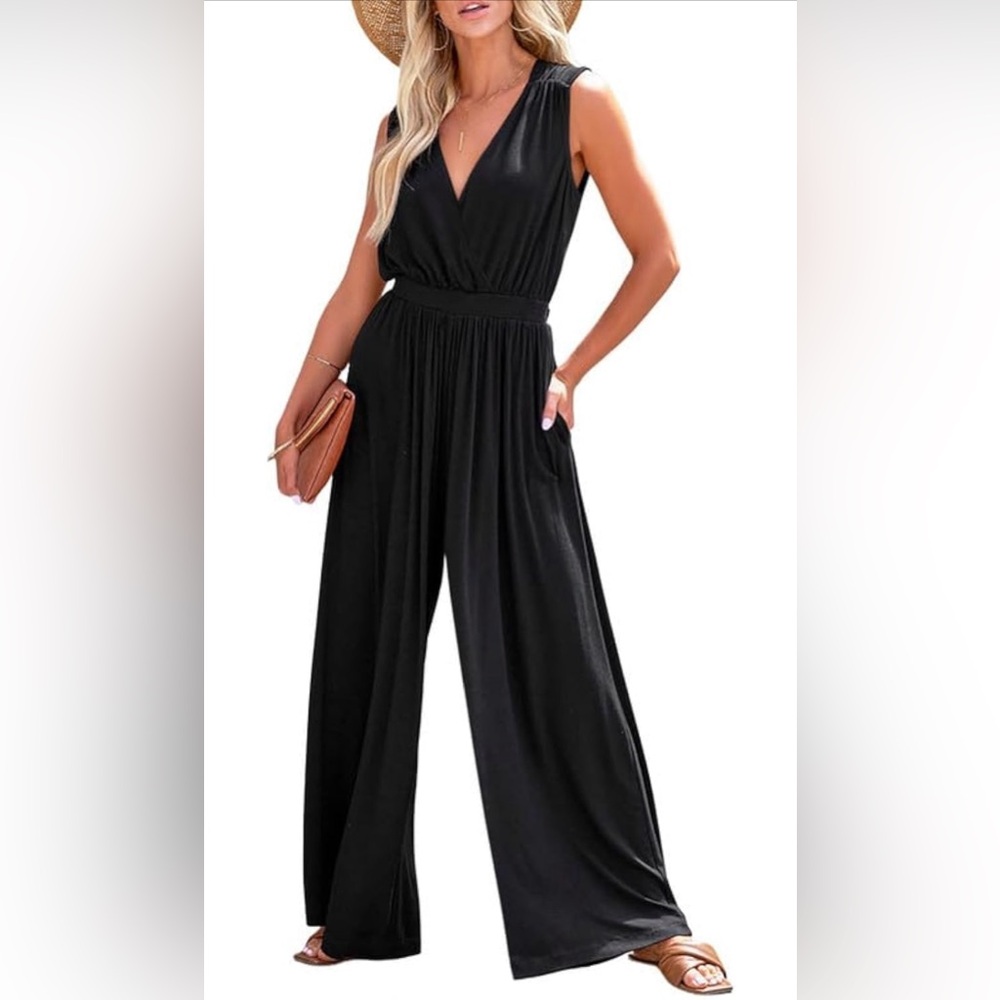 Dokotoo Jumpsuit V Neck Elegant Dressy Casual 2024 One Piece Romper Outfits